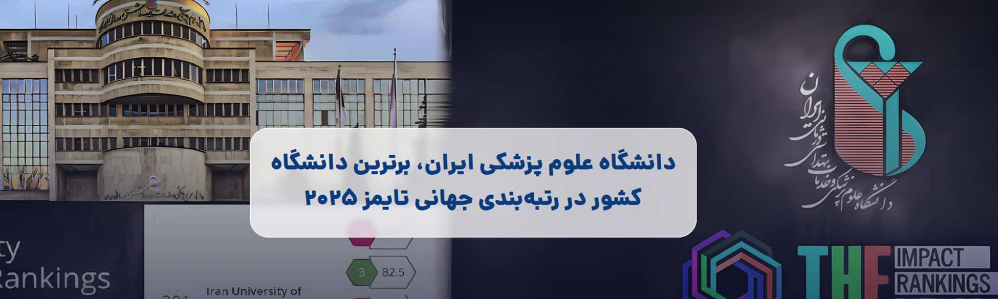 رتبه جهانی دانشگاه علوم پزشکی ایران